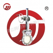 Stainless steel knife - type flanged gate valve PZ573W
